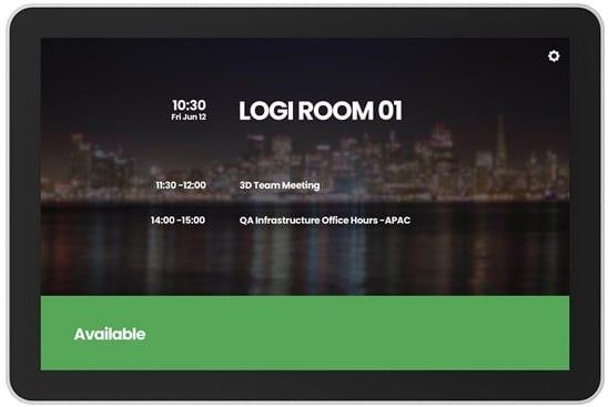 Logitech - Tap Scheduler - Grafiet - 25,6 cm (10.1") - 1280 x 800 Pixels - Wi-Fi 4 en Wi-Fi 5