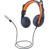 Logitech - Zone Learn - Headset - Blauw, Oranje - Bedraad - USB Type-C