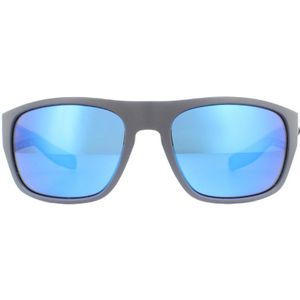 Costa del Mar wrap heren matgrijs blauwe spiegel gepolariseerde glazen zonnebril | Sunglasses