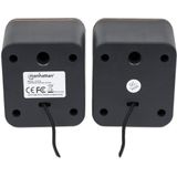 Manhattan 161435 luidspreker Zwart Bedraad 6 W