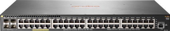 Hewlett Packard Enterprise - HPE Aruba 2930F - Managed Network Switch - Grijs - 48G PoE+4SFP