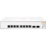 POORTEN - Basis-Switch - 8x RJ-45 - Gigabit Ethernet - 254 mm Breedte