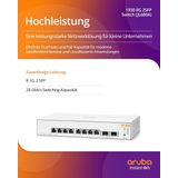 POORTEN - Basis-Switch - 8x RJ-45 - Gigabit Ethernet - 254 mm Breedte