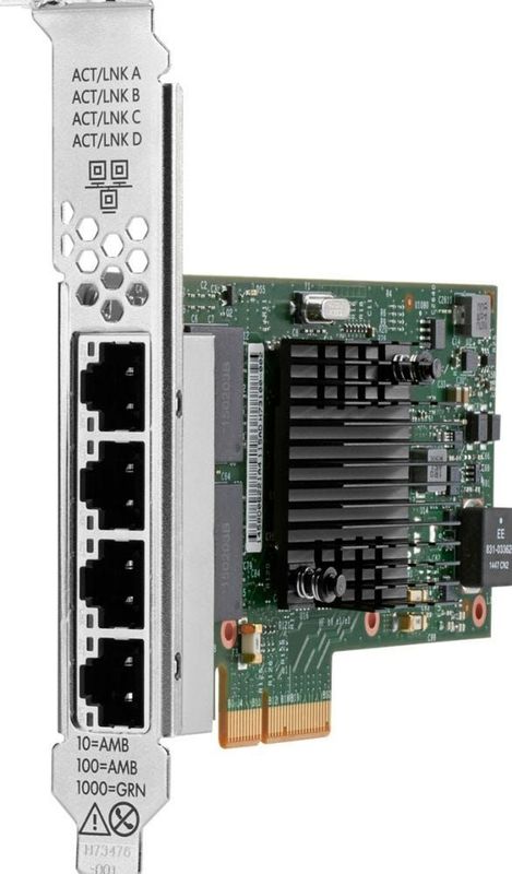 HPE - P21106-B21 - Netwerkkaart - Groen - PCI Express x4 - RJ45