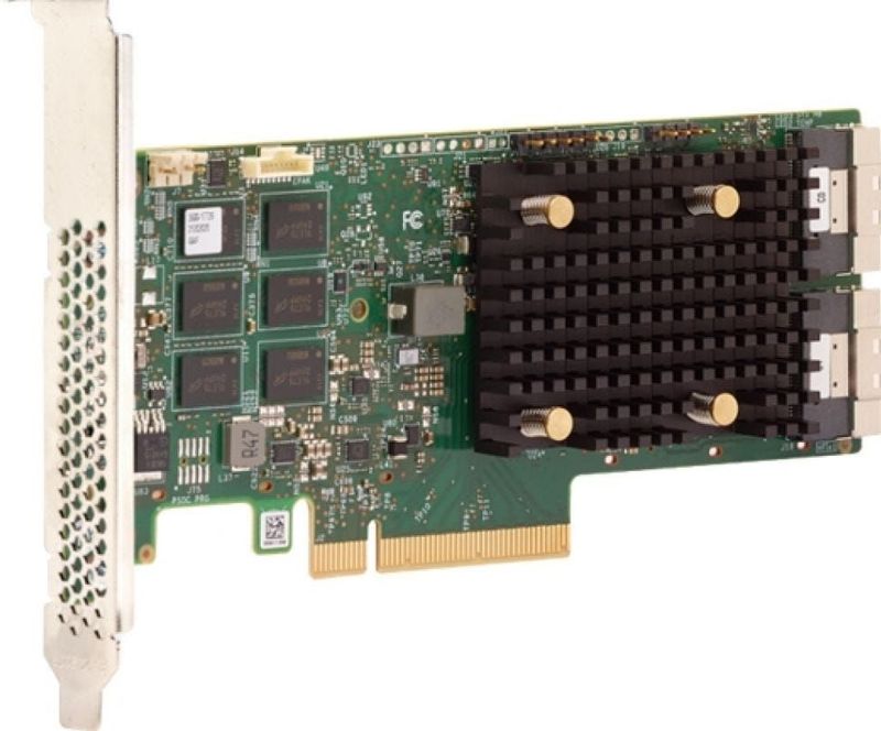 Broadcom MegaRAID-opslagcontroller - 12 Gbit/s - 16/8 Interne Poorten - Tri-Mode