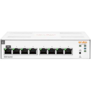 Hewlett Packard Enterprise HPE Aruba IOn 1830 8G Sw - Sw - Zwart - Materiaal: Kunststof