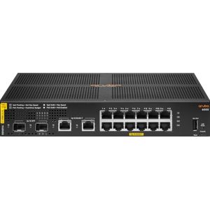 Hewlett Packard Enterprise - CX 6000 - PoE+ Switch - Zwart - 14 Poorten - 139 Watt