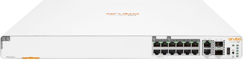 Aruba - Instant On 1960 - 12-poorts mGig Smart-Managed Switch - 8X 1G 4X 2,5G - Stapelbaar - EU-kabel