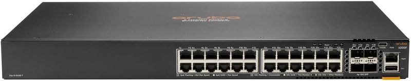 Hewlett Packard Enterprise - HPE Aruba CX 6200F - Switch - 24G Class-4 PoE - 4SFP+