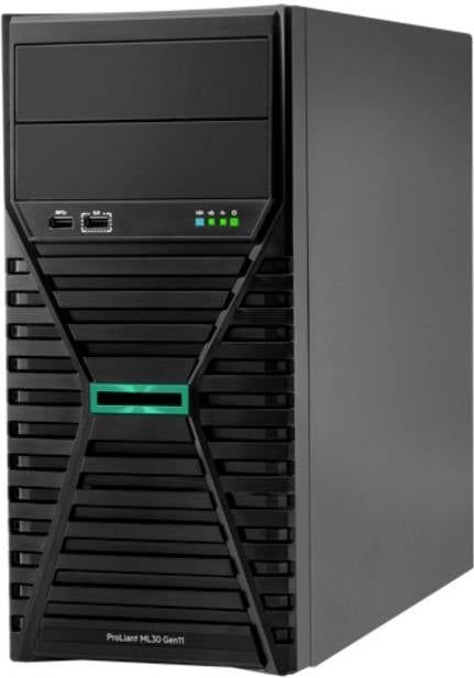 Hewlett Packard Enterprise - ProLiant ML30 Gen11 - Server - Zwart - Torenserver - Intel Xeon E-2434 - 16 GB RAM