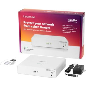 Hewlett Packard Enterprise - HPE NW ION Gtwy 4p G SG1004 - Netwerkaccessoire - Wit - Bureaublad/wandmontage