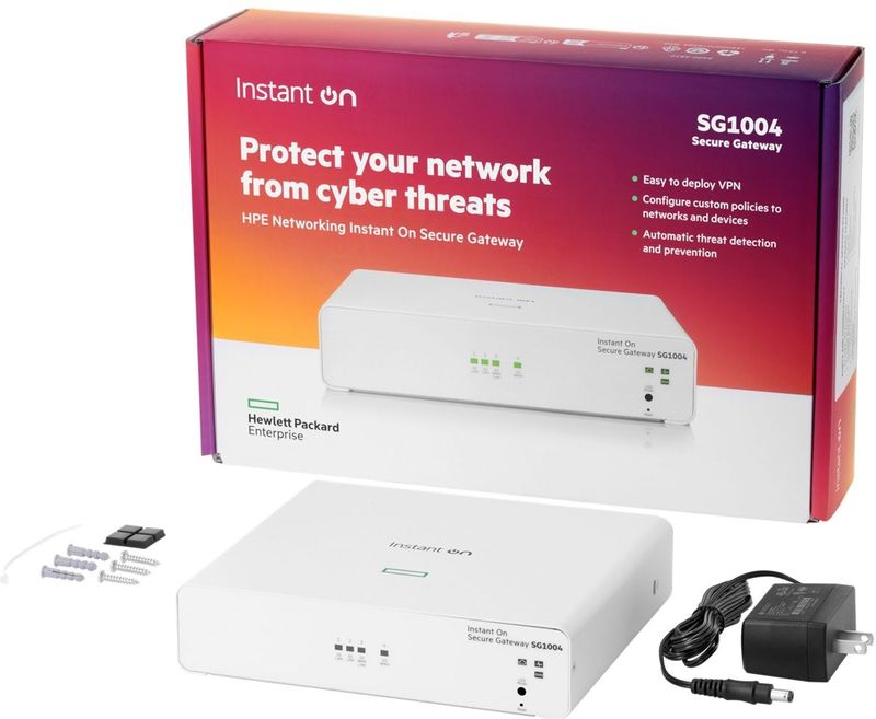 Hewlett Packard Enterprise - HPE NW ION Gtwy 4p G SG1004 - Netwerkaccessoire - Wit - Bureaublad/wandmontage