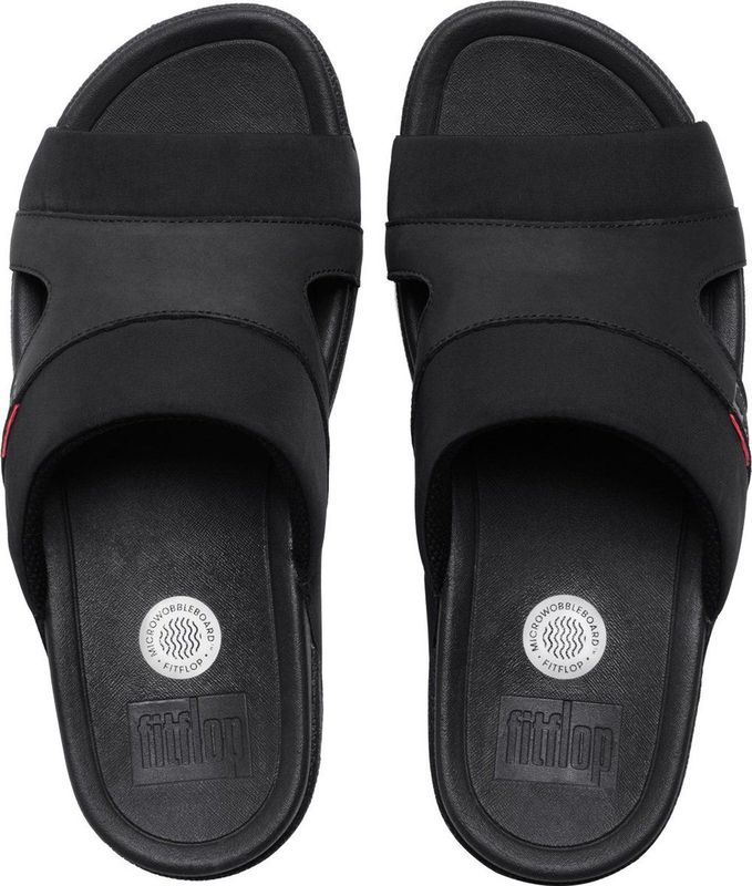 FitFlop - Freeway III - Slipper - Black - Textiel