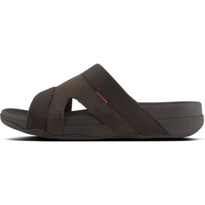 FitFlop - Freeway III - Slipper - Chocolate - Textiel