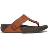 FitFlop - Trakk II - Slippers - Dark Tan - Leer - Verstelbare Bandjes