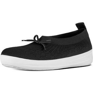 FitFlop™ Uberknit Slip-On Ballerina With Bow Poly/nylon Black - Maat 36