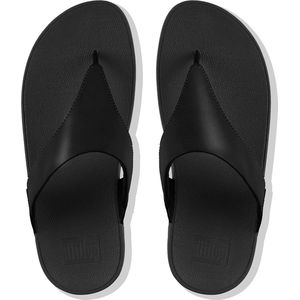 FitFlop Lulu™ Leather Toepost Black-Schoenmaat 36