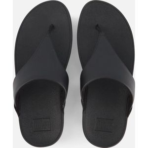 Fitflop Dianette "LULU LEATHER TOEPOST", Pool Slides, Pantolette, Badeschuh mit Keilabsatz