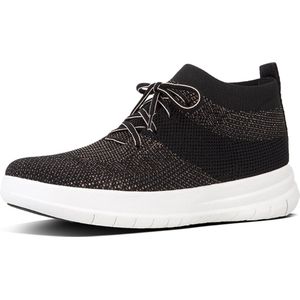 FitFlop - Uberknit™ Slip-On High Top Sneaker - Zwart - Textiel