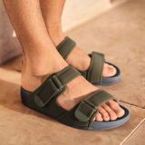 FitFlop - Gogh Moc Slide In Leather - Slipper - Dark Tan - Leer