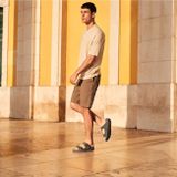 FitFlop - Gogh Moc Slide In Leather - Slipper - Dark Tan - Leer