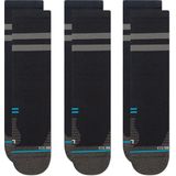Stance - Franchise Ultra Crew - Hardloopsokken - Zwart - Ultra Light Cushion - 3 Paar