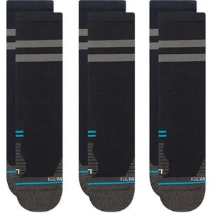 Stance - Franchise Ultra Crew - Hardloopsokken - Zwart - Ultra Light Cushion - 3 Paar