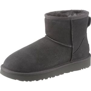 Gevoerde boots Classic Mini II UGG. Leer materiaal. Maten 38. Grijs kleur