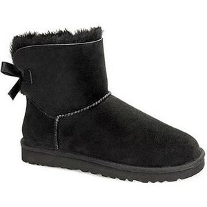 UGG Mini Bailey Bow II Dames Laarzen - Black - Maat 36