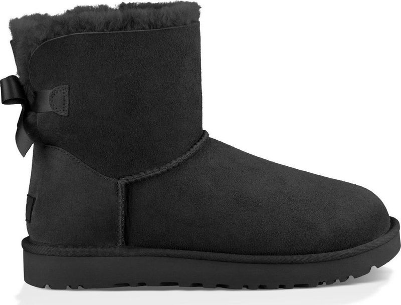 Ugg - Mini Bailey Bow II - Kuitlaarzen - Zwart - Sheepskin