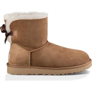 UGG® Mini Bailey Bow II - Enkellaarsjes - Brown - Suede