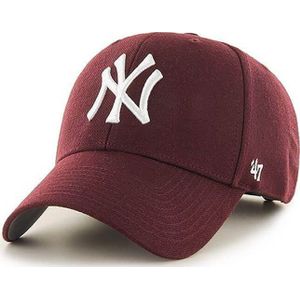 47 Brand New York Yankees MVP Cap B-MVP17WBV-KMA, Unisex, Kastanjebruin, Pet, maat: One size