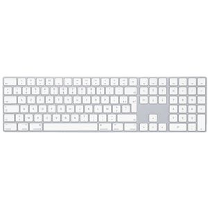 Apple Magic Keyboard met numeriek toetsenblok: Bluetooth, oplaadbaar. Werkt met Mac, iPad of iPhone; Frans, zilver