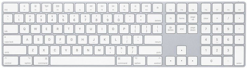 Apple Magic Keyboard with Numeric Keypad - Toetsenbord - Bluetooth - Qwerty UK - Zilver