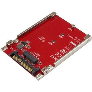 StarTech.com M.2. PCI-e NVMe naar U.2 (SFF-8639) adapter - niet compatibel met SATA HDD's of SAS controllers - voor M.2 PCIe NVMe SSD's - PCIe M.2 drive naar U.2 host converter (U2M2E125)