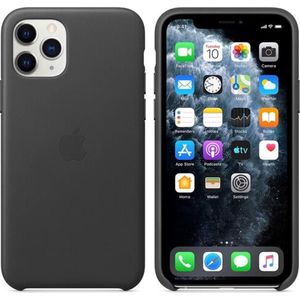 Apple Leren Hoesje iPhone 11 Pro Max Zwart