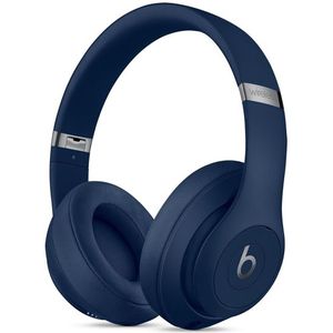 Beats Studio3 draadloze over-ear hoofdtelefoon met ruisonderdrukking, Apple W1-chip voor hoofdtelefoon en oortelefoon, Bluetooth klasse 1, actieve ruisonderdrukking, 22 uur luistertijd, blauw
