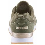 Skechers g 85 gold'n gurl Sneaker dames, Olive Suede/ Nylon/ Mesh/ Rose Gold Trim, 40 EU