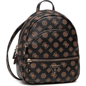 Guess, Tassen, Dames, Bruin, ONE Size, Mini Logo Manhattan Rugzak