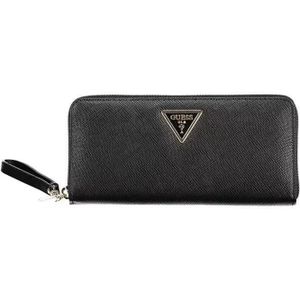 Guess Portemonnee / Portefeuille Dames Ritsportemonnee Laurel Zwart