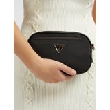 Guess Eco Gemma - dames  Crossbody Tas van Polyester - Zwart