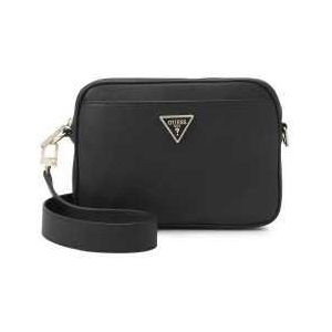 GUESS ACCESSOIRETZAKKEN DAMES ECO LEER, zwart., Eén maat, Handtas