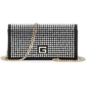 GUESS clutch Gilded Glamour met strass zwart