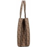 Guess Meridian Shopper Tas 42 cm latte logo