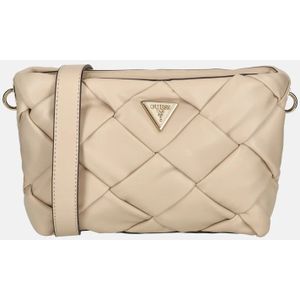 GUESS Zaina dames crossbody top ritssluiting, steen, eenheidsmaat, Steen, Eén maat