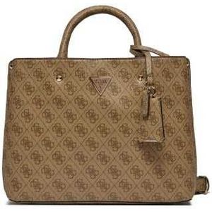 Guess Meridian Handtas 32 cm latte logo