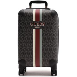 GUESS Trolley Wilder 18 in 8-Wheeler Charcoal Logo Veelkleurig 54cm