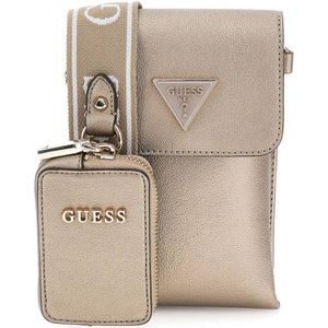 GUESS metallic telefoontasje Latona champagne