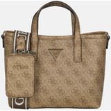 Guess Latona Mini Tote Bag - Latte Logo