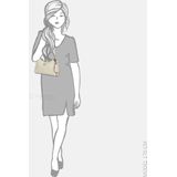 GUESS Schoudertas Cresidia Top Zip Shoulder Bag Bone Crème